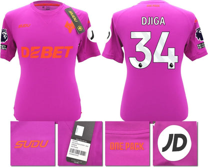 BNWT 2024/2025 WOLVES F.C. SUDU THIRD SHIRT DJIGA 34
