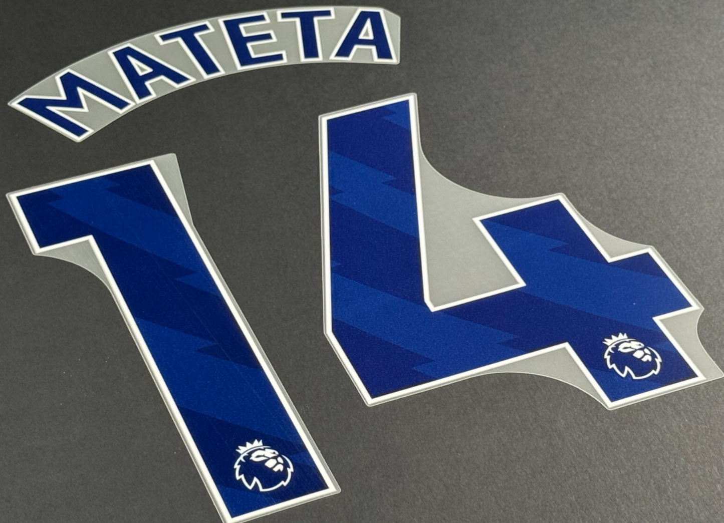 2024 2025 OFFICIAL CRYSTAL PALACE MATETA 14 BLUE AWAY PLAYER SIZE NAMESET