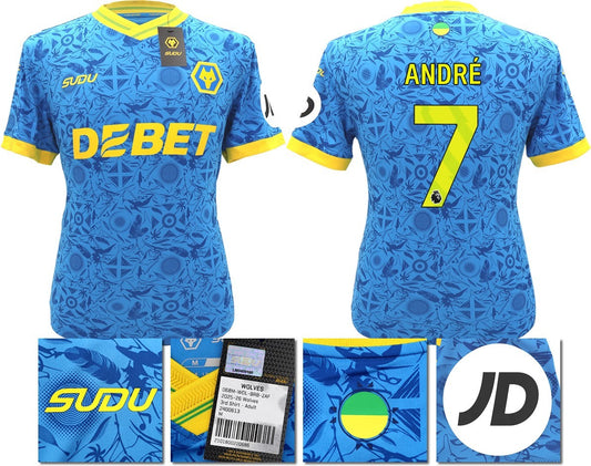 BNWT 2025/2026 WOLVES F.C.  SUDU THIRD SHIRT ANDRE 7