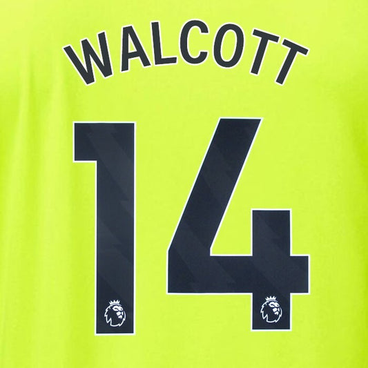 ARSENAL 2023/24 WALCOTT 14 OFFICIAL AVERY DENNISON BLACK PLAYER SIZE NAME SET