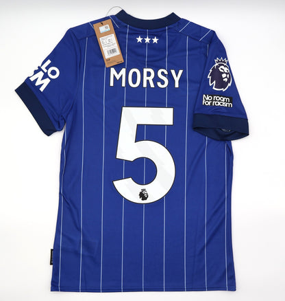 BNWT 2024 2025 IPSWICH TOWN UMBRO HOME SHIRT MORSEY 5 + PATCHES MEN'S SMALL