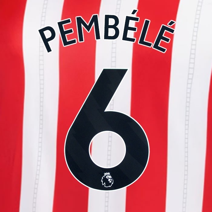 2025 2026 OFFICIAL SUNDERLAND PEMBELE 6 BLACK HOME PLAYER SIZE NAME SET
