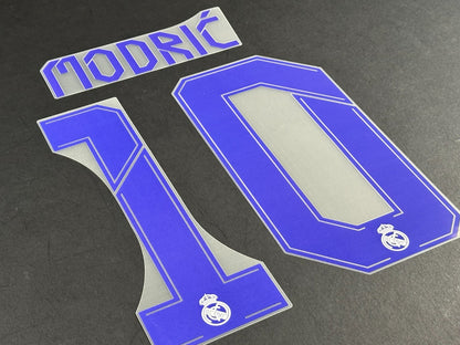 2021 2022 AVERY DENNISON REAL MADRID MODRIC' 10 HOME PLAYER SIZE NAMESET