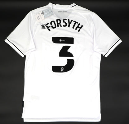 BNWT 2020 2021 DERBY HOME UMBRO FOOTBALL SHIRT FORSYTH 3 MEN'S MEDIUM