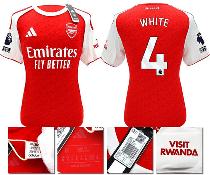 BNWT 2025/2026 ARSENAL F.C. ADIDAS HOME SHIRT WHITE 4 + PATCHES