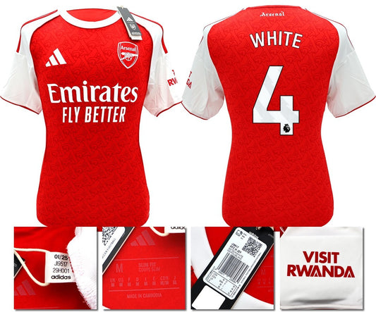 BNWT 2025 2026 ARSENAL ADIDAS HOME SHIRT WHITE 4 MEN'S SIZES