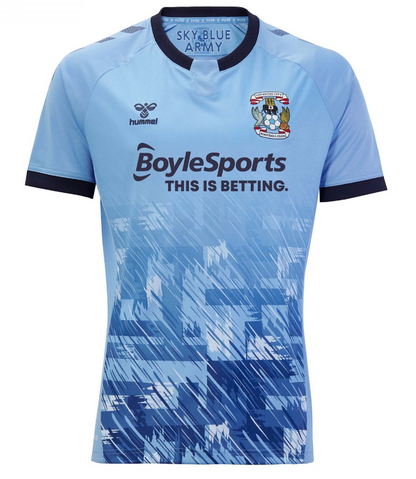 BNWT 2020 2021 COVENTRY HOME HUMMEL FOOTBALL SHIRT MEN'S SMALL