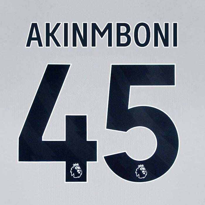 2024 2025 BOURNEMOUTH AKINMBONI 45 BLACK AWAY PLAYER SIZE NAME SET