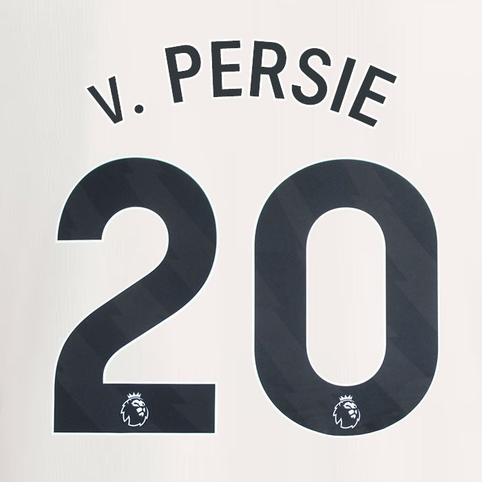2023 2024 MANCHESTER UNITED v. PERSIE 20 3rd BLACK PLAYER SIZE NAMESET