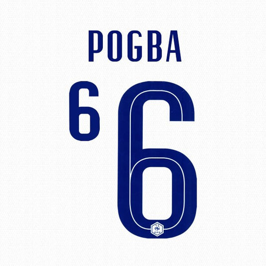 FRANCE 2020 2021 OFFICIAL POGBA 6 AWAY PLAYER SIZE NAMESET