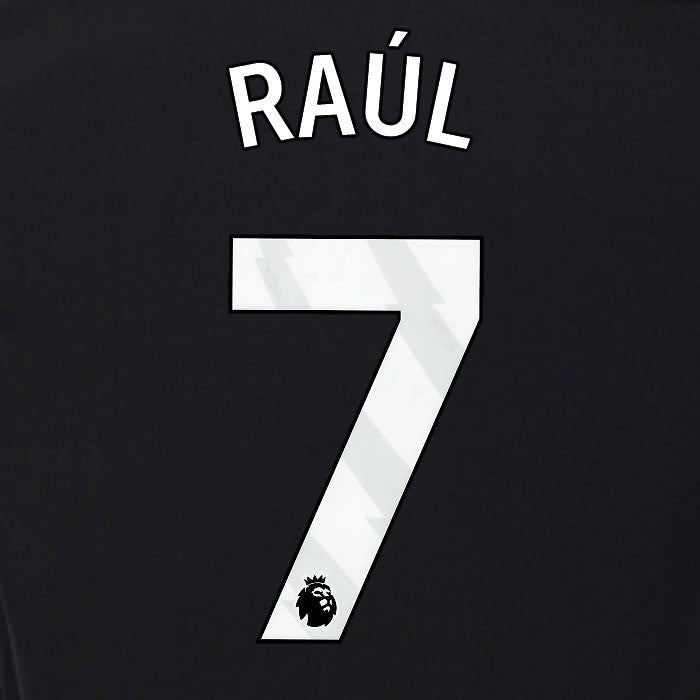 2025 2026 OFFICIAL FULHAM RAUL 7 WHITE 3RD PLAYER SIZE NAMESET