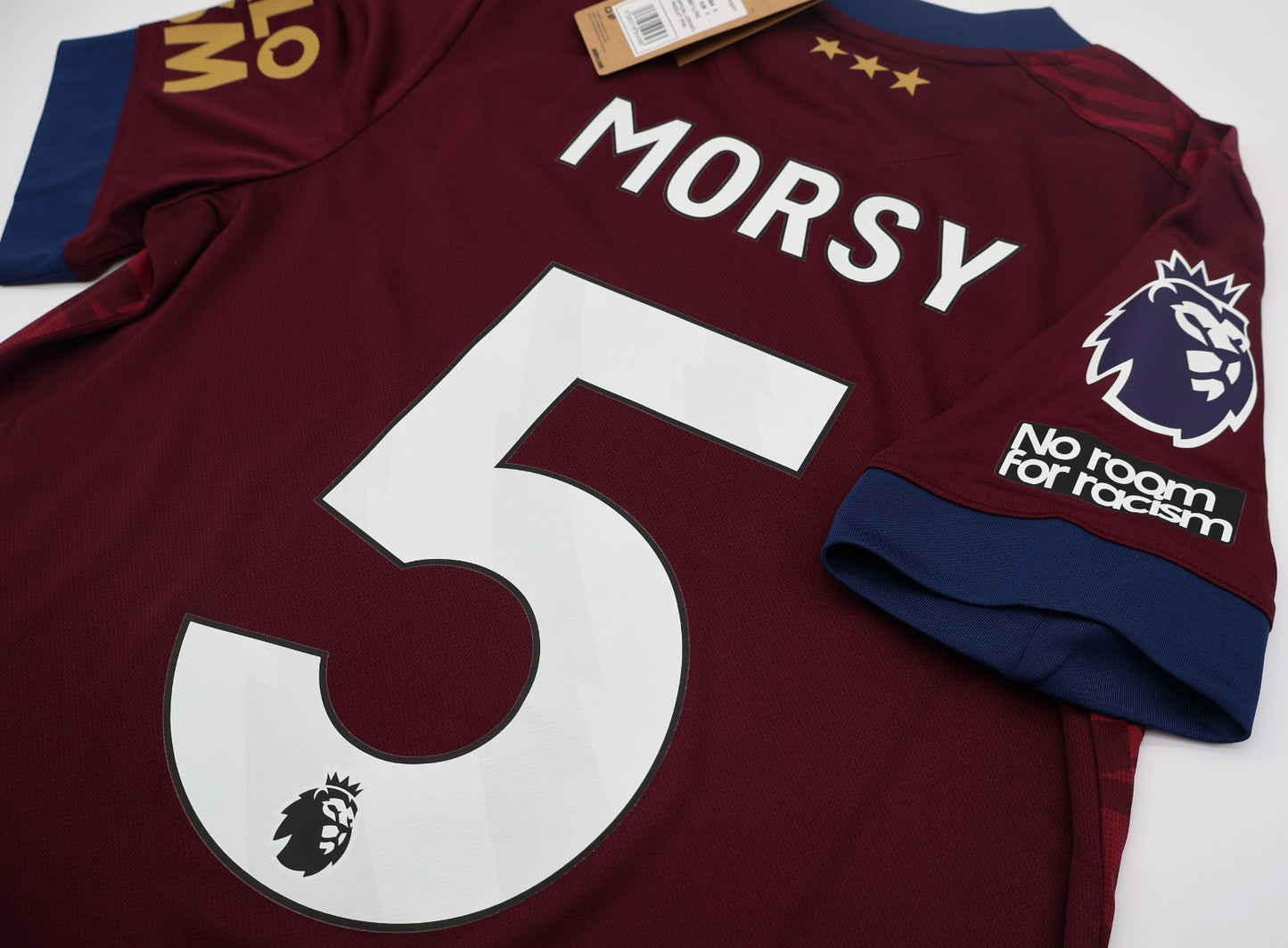BNWT 2024 2025 IPSWICH TOWN UMBRO AWAY SHIRT MORSEY 5 + PATCHES MEN'S SMALL