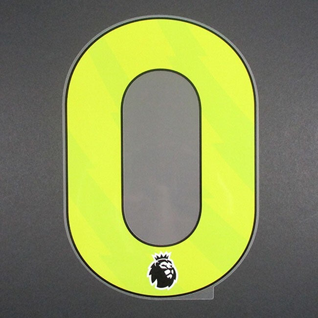 2023 2024 OFFICIAL AVERY DENNISON PREMIER LEAGUE PLAYER SIZE YELLOW NUMBER 0
