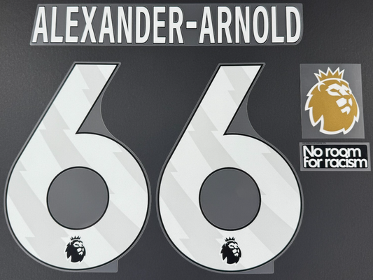 24/25 LIVERPOOL  ALEXANDER - ARNOLD 66 OFFICIAL WHITE PLAYER SIZE + PATCHES