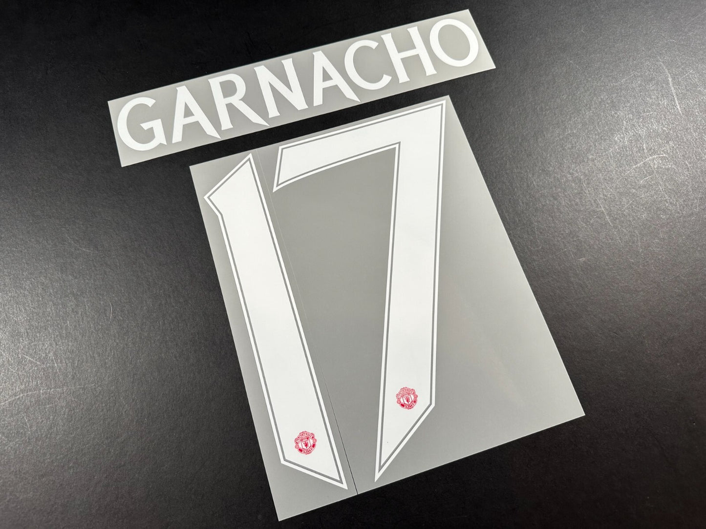 2024 2025 OFFICIAL MAN UNITED GARNACHO 17 WHITE CUP PLAYER SIZE NAMESET