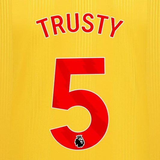 2023 2024 SHEFFIELD UNITED OFFICIAL TRUSTY 5 RED AWAY PLAYER SIZE NAMESET