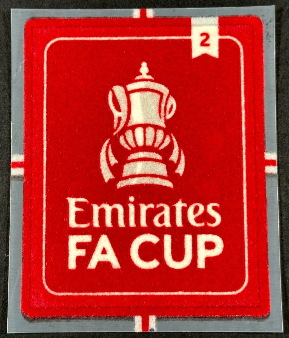 2024 OFFICIAL SPORTING ID EMIRATES FA CUP AFC PRESTON NORTH END 2X WINNERS PATCH