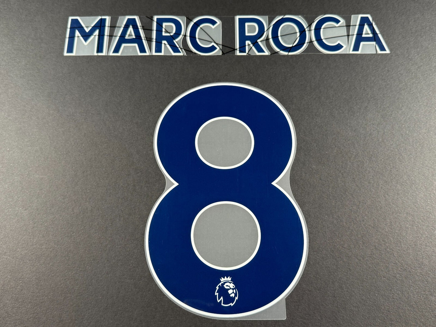 LEEDS UNITED 2022 2023 MARC ROCA 8 OFFICIAL AVERY BLUE PLAYER SIZE NAME SET