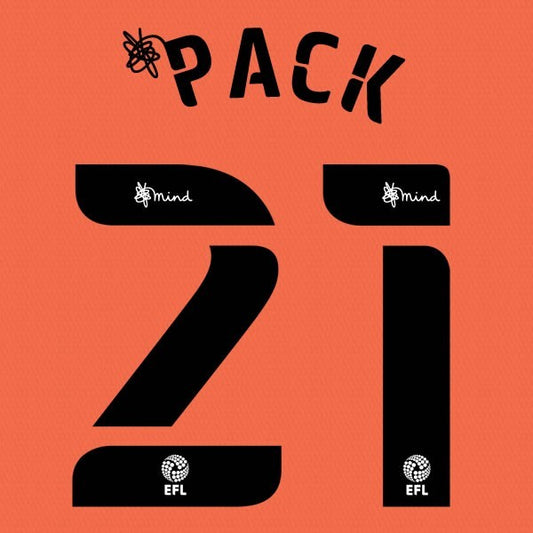 CARDIFF 2020 2021 OFFICIAL PACK 21 3RD PLAYER SIZE NAME SET