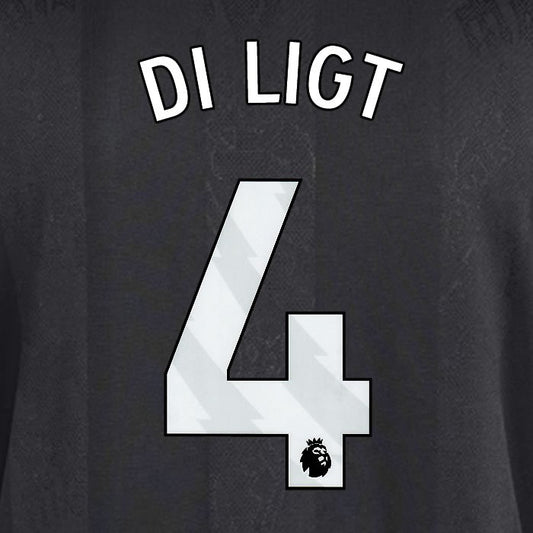 2025 2026 MANCHESTER UNITED DE LIGT 4 3RD WHITE PLAYER SIZE NAMESET