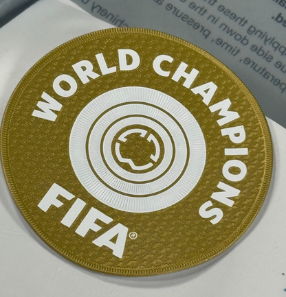 OFFICIAL FIFA CLUB WORLD CUP 2025 WINNERS PATCH - GOLD - 75MM  (CHELSEA FC)
