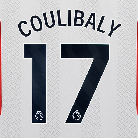 2023 2024 SHEFFIELD UNITED OFFICIAL COULIBALY 17 BLACK 3RD PLAYER SIZE NAMESET