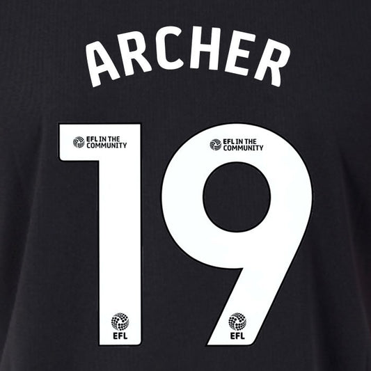 25 26 SOUTHAMPTON FC ARCHER 19 OFFICIAL WHITE HOME PLAYER SIZE NAME SET 230MM
