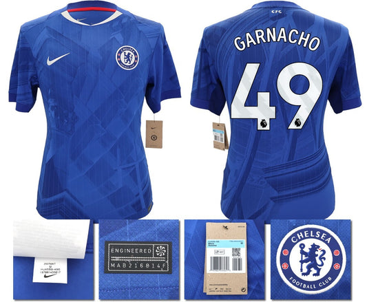 BNWT 2025 2026 CHELSEA NIKE HOME GARNACHO 49 FOOTBALL SHIRT MEN'S