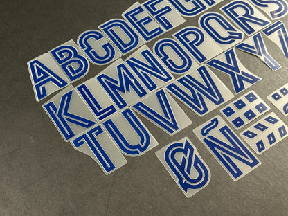 2020 2021 OFFICIAL AVERY DENNISON REAL MADRID HOME AWAY BLUE PLAYER SIZE LETTERS