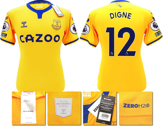 BNWT 2020 2021 HUMMEL EVERTON AWAY SHIRT MEN'S DIGNE 12 + PATCHES