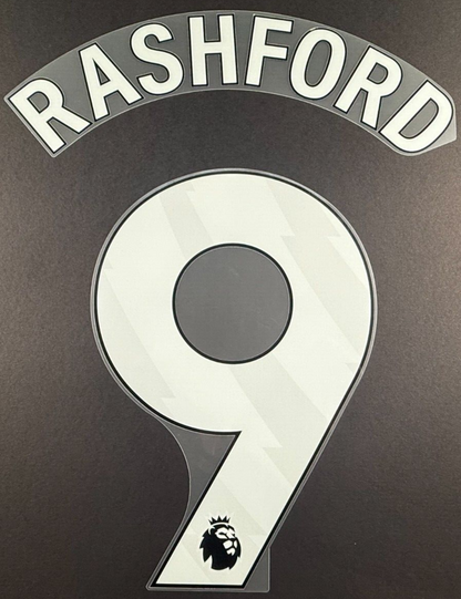 ASTON VILLA 2024/25 RASHFORD 9 OFFICIAL AVERY DENNISON WHITE PLAYER SIZE 250MM