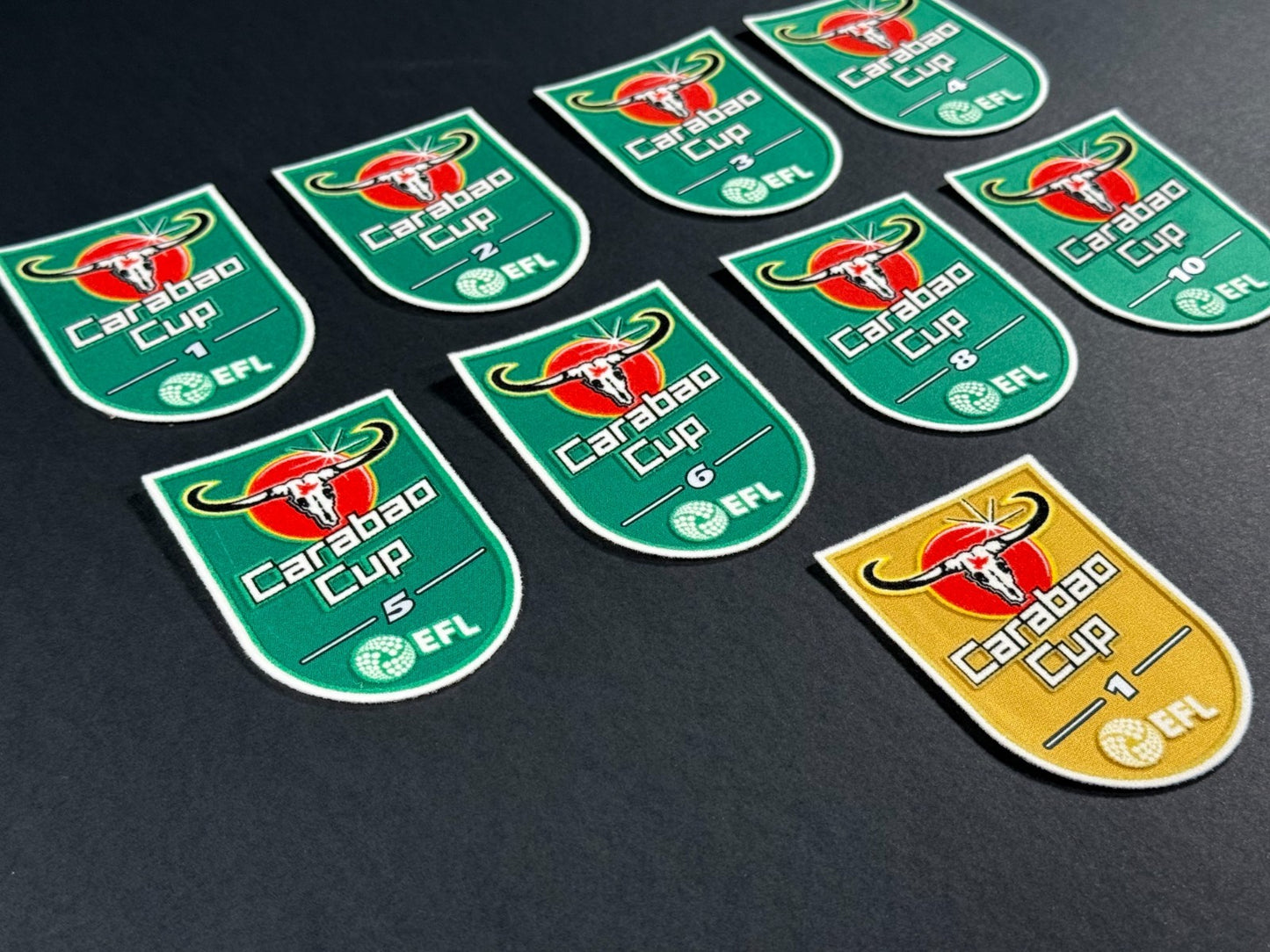 2025 2026 OFFICIAL PLAYER SIZE EFL CARABAO CUP WINNERS SLEEVE PATCHES