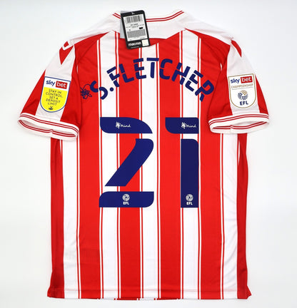 BNWT 2020 2021 STOKE CITY MACRON HOME SHIRT S. FLETCHER 21 MEN'S MEDIUM