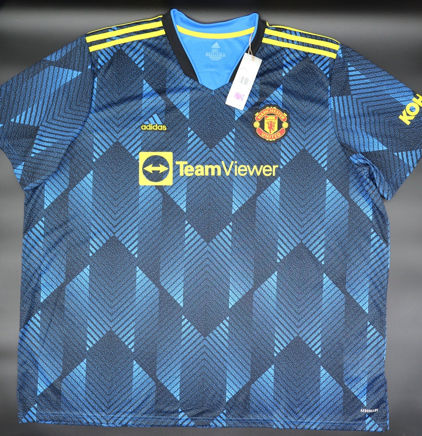 BNWT 2021 2022 MAN UTD ADIDAS THIRD SHIRT RONALDO 7 MEN'S XXXXL (4XL)