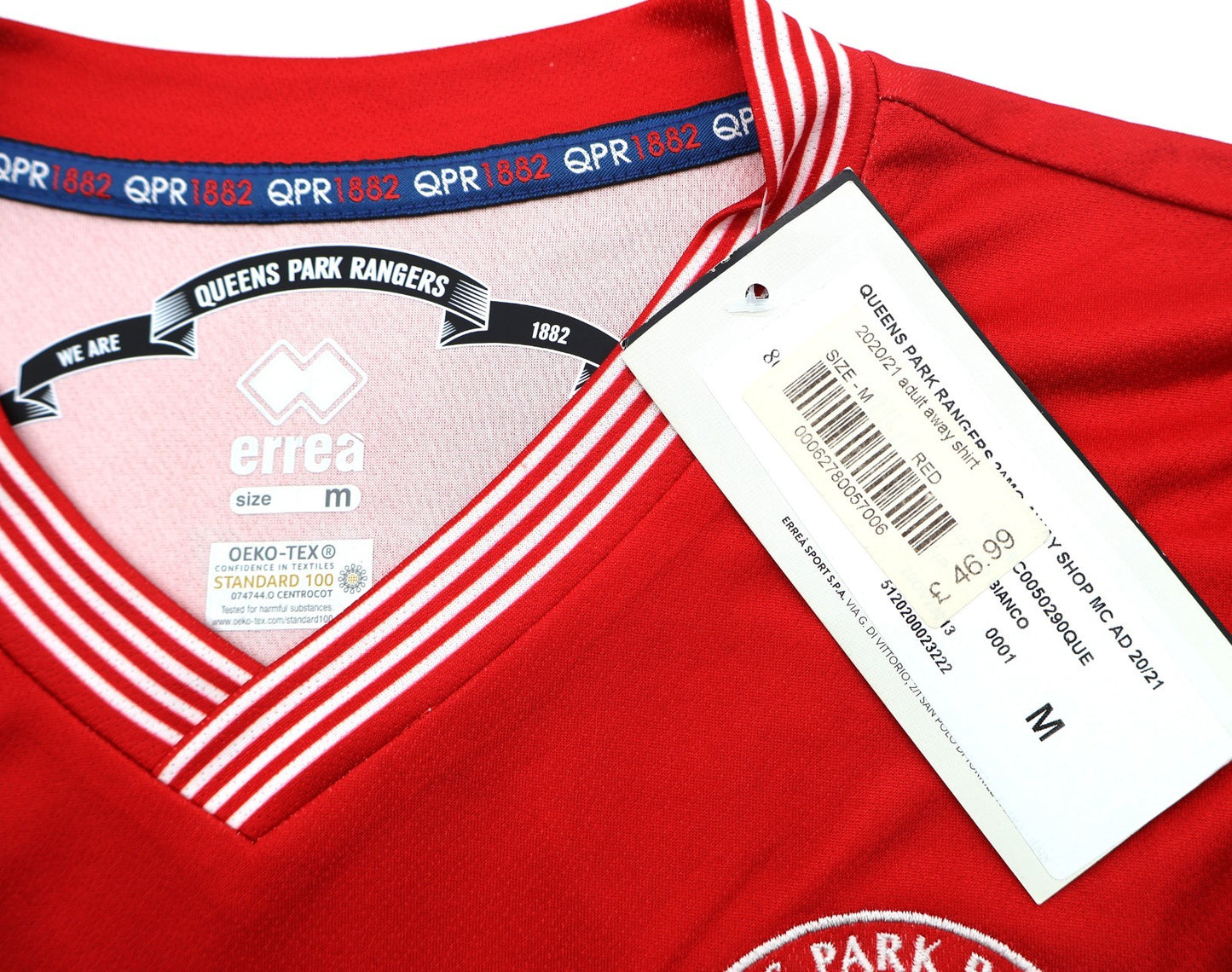 BNWT 2020 2021 QPR AWAY SHIRT ERREA DYKES 9 MEN'S MEDIUM
