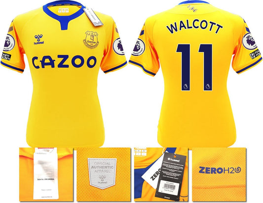 BNWT 2020 2021 HUMMEL EVERTON AWAY SHIRT MEN'S WALCOTT 11 + PATCHES