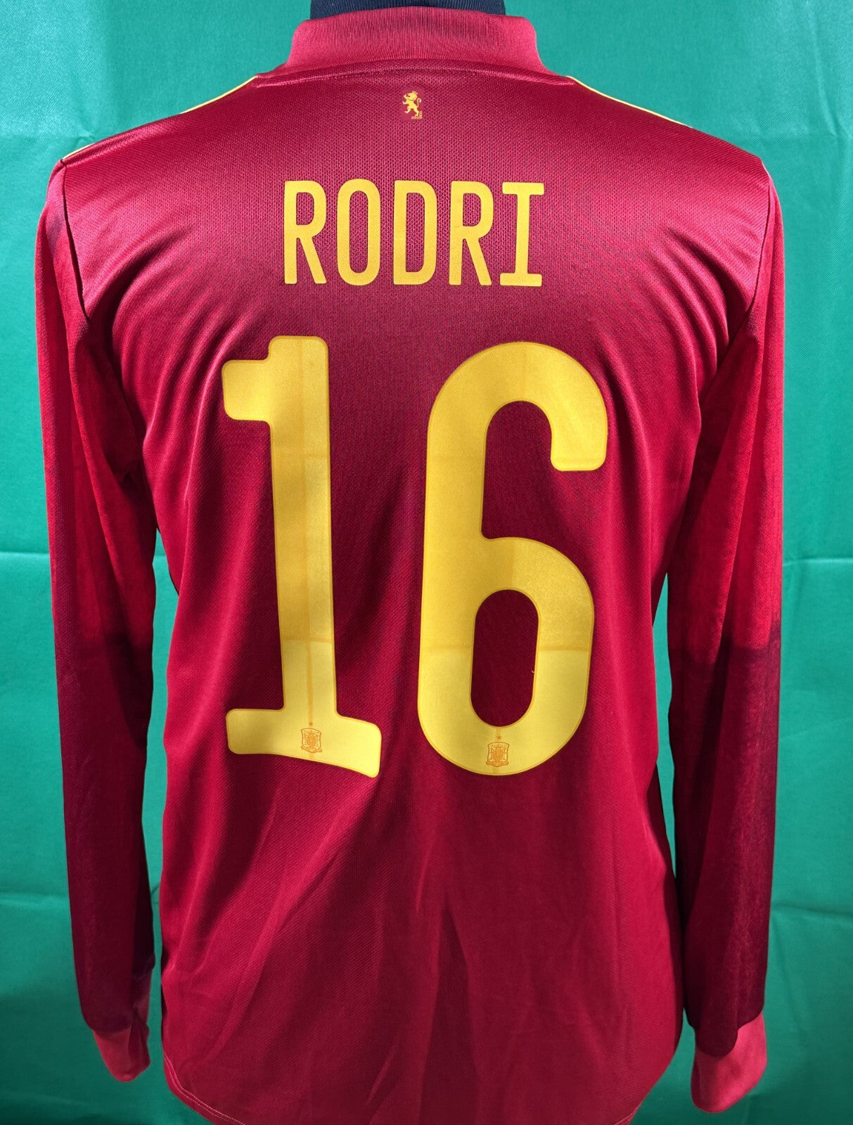 BRAND NEW SPAIN HOME ADIDAS 2020 2021 SHIRT RODRI 16 MEN'S MEDIUM