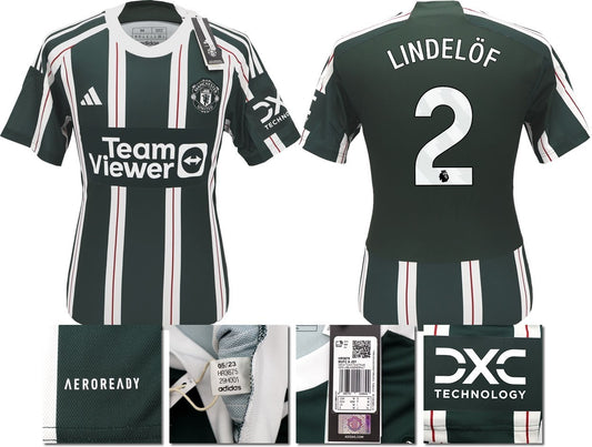 BNWT 2023 2024 MAN UTD ADIDAS AWAY SHIRT LINDELOF 2