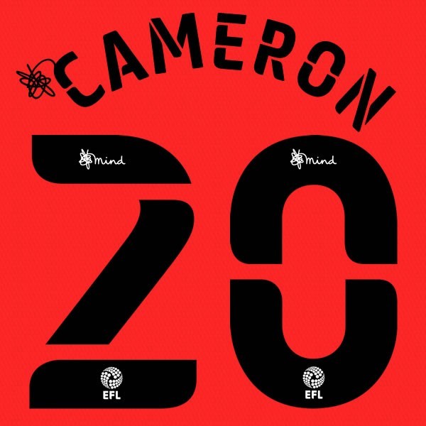 QPR 2020 2021 OFFICIAL CAMERON 20 AWAY PLAYER SIZE NAME SET