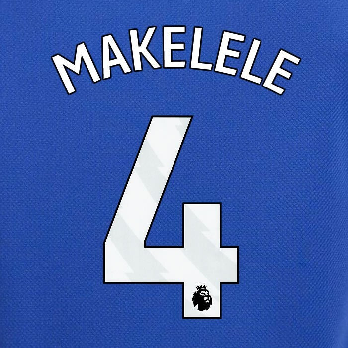 2023 2024 OFFICIAL CHELSEA MAKELELE 4 WHITE HOME PLAYER SIZE NAMESET