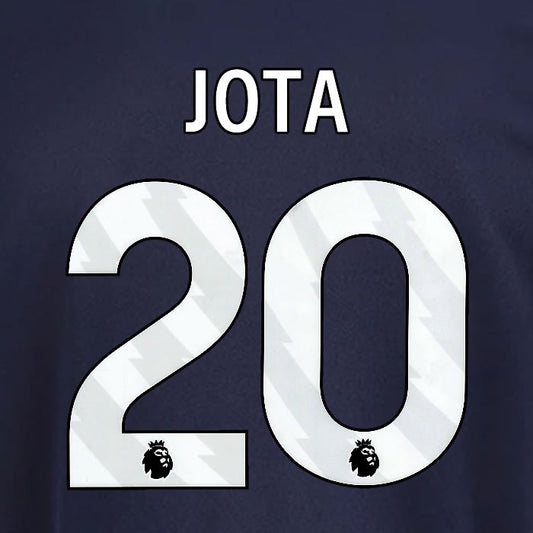 2025 2026 OFFICIAL NOTTINGHAM HUDSON JOTA 20 WHITE 3RD PLAYER SIZE NAMESET