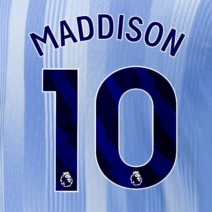 2024 2025 TOTTENHAM MADDISON 10 BLUE AWAY PLAYER SIZE NAME SET