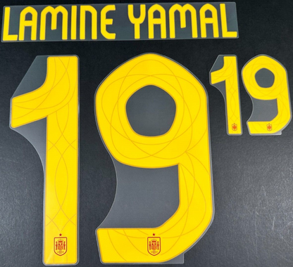SPAIN 2024 2025 OFFICIAL AVERY DENNISON LAMINE YAMAL 19 HOME AND AWAY SETS