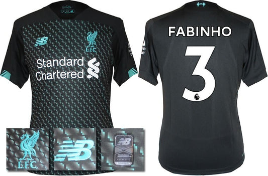 BNWT 2019 2020 NEW BALANCE LIVERPOOL 3RD SHIRT FABINHO 3 MENS SIZE SMALL