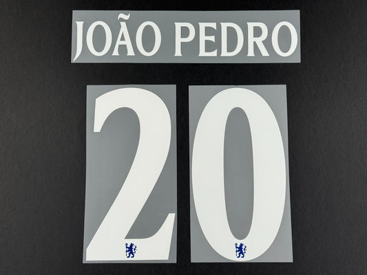 2025 2026 OFFICIAL CHELSEA JOAO PEDRO 20 HOME CUP PRINT PLAYER SIZE NAMESET