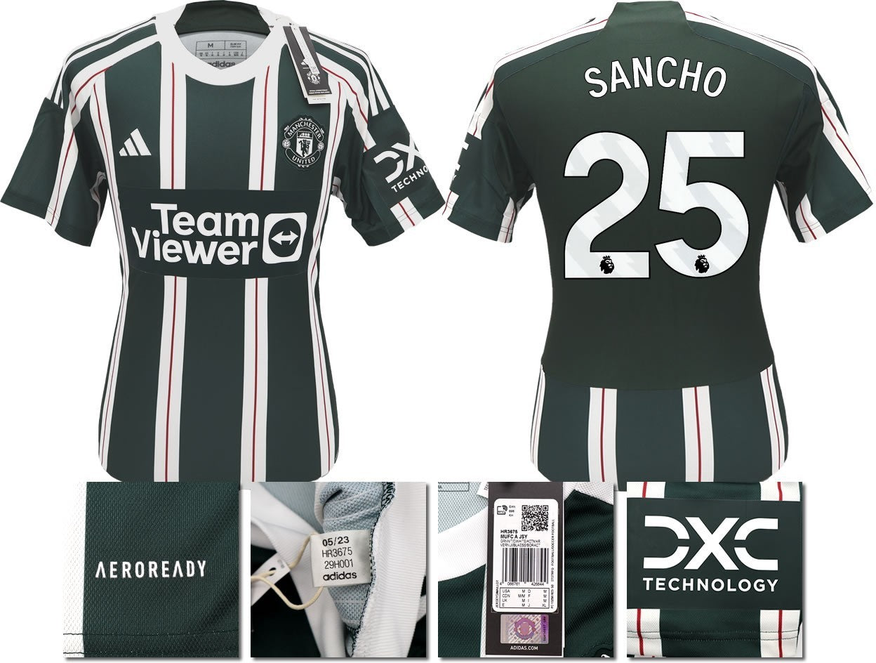 BNWT 2023 2024 MAN UTD ADIDAS AWAY SHIRT SANCHO 25