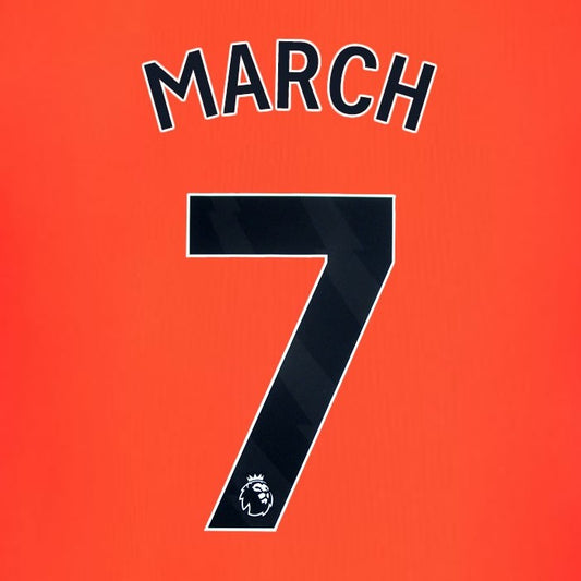 2023 2024 BRIGHTON MARCH 7 OFFICIAL BLACK 3RD PLAYER SIZE NAME SET