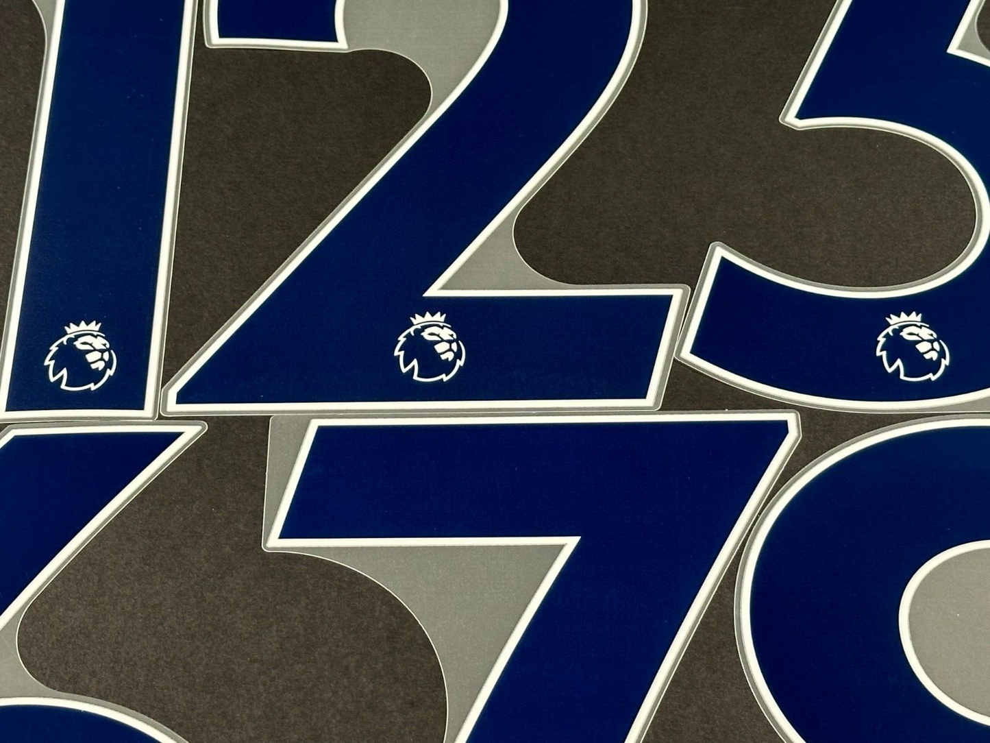 2019 - 2023 OFFICIAL AVERY DENNISON PREMIER LEAGUE BLUE PLAYER SIZE NUMBERS