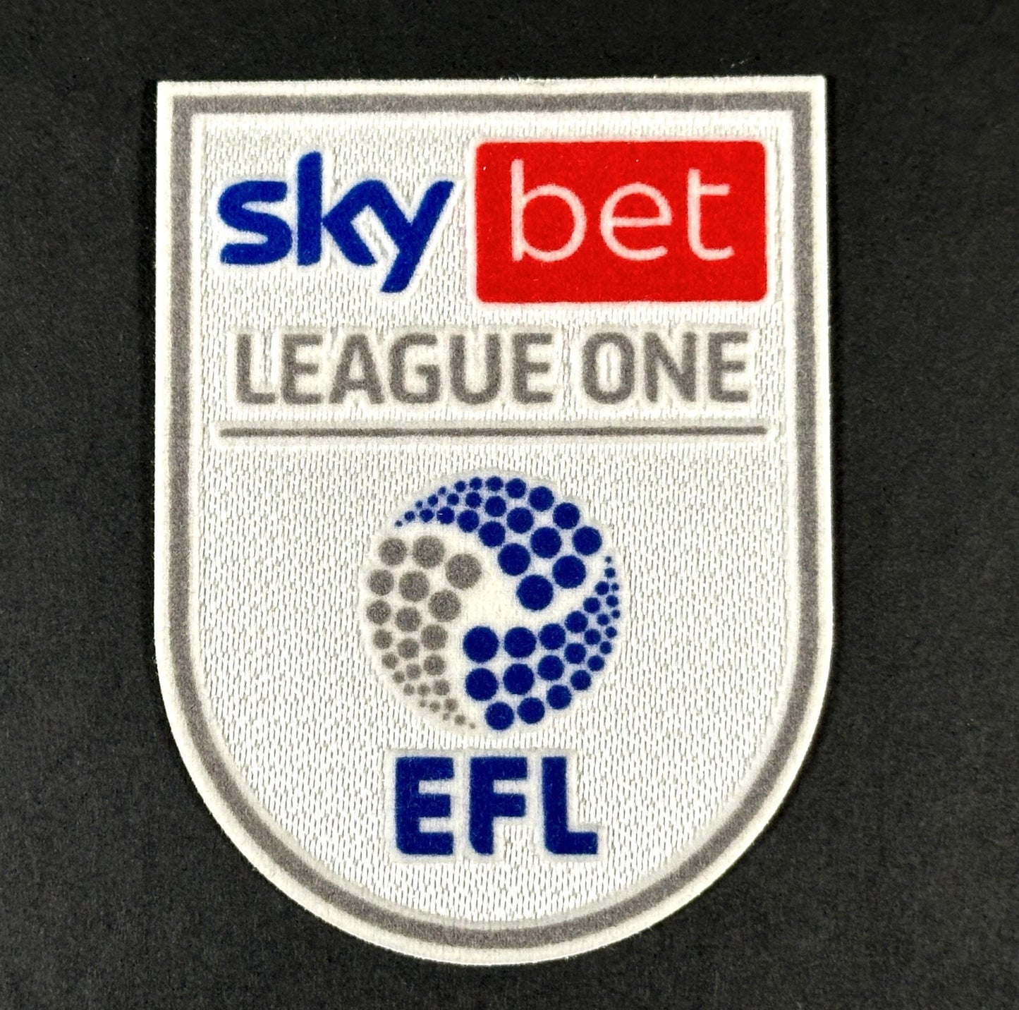 2024 - 2025 EFL SKY BET LEAGUE ONE OFFICIAL FELT FLOCK SLEEVE PATCH PLAYER SIZE