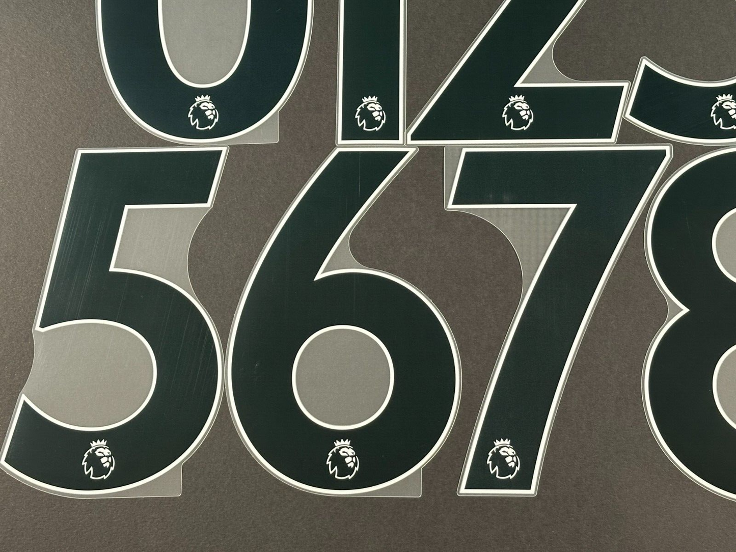 2019 - 2023 OFFICIAL AVERY DENNISON PREMIER LEAGUE BLACK PLAYER SIZE NUMBERS